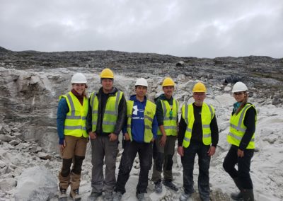 Pit Team with PM and Project Geologist